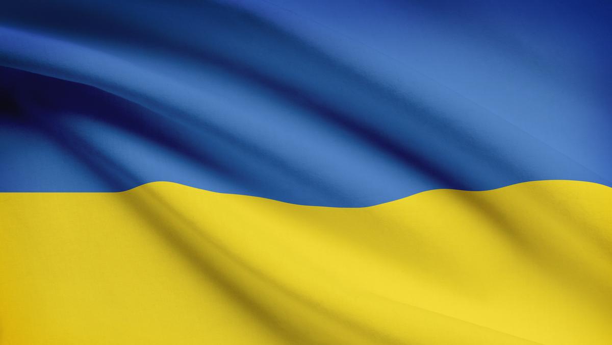 flaga Ukrainy fala